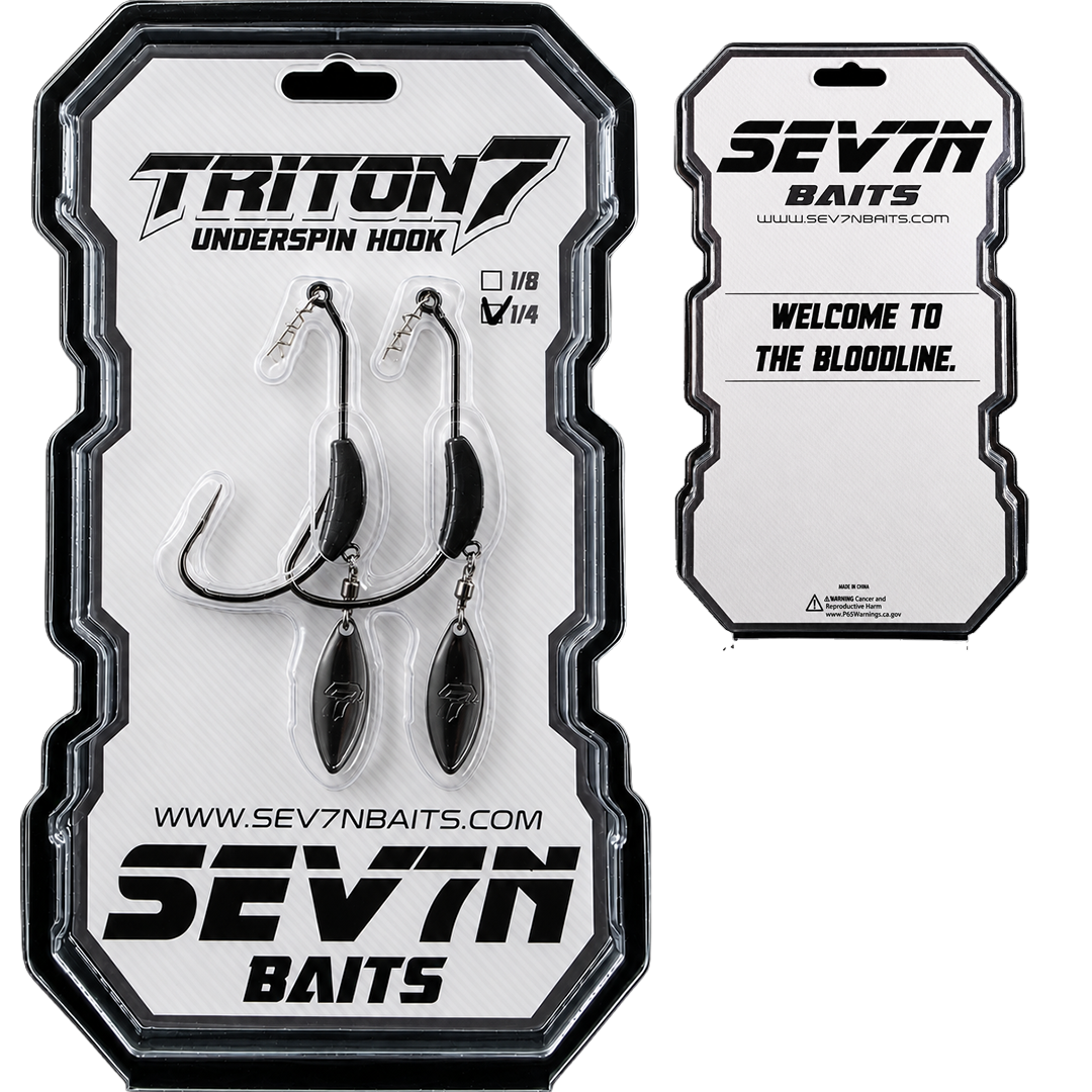 Triton 7 Underspin Hook Black