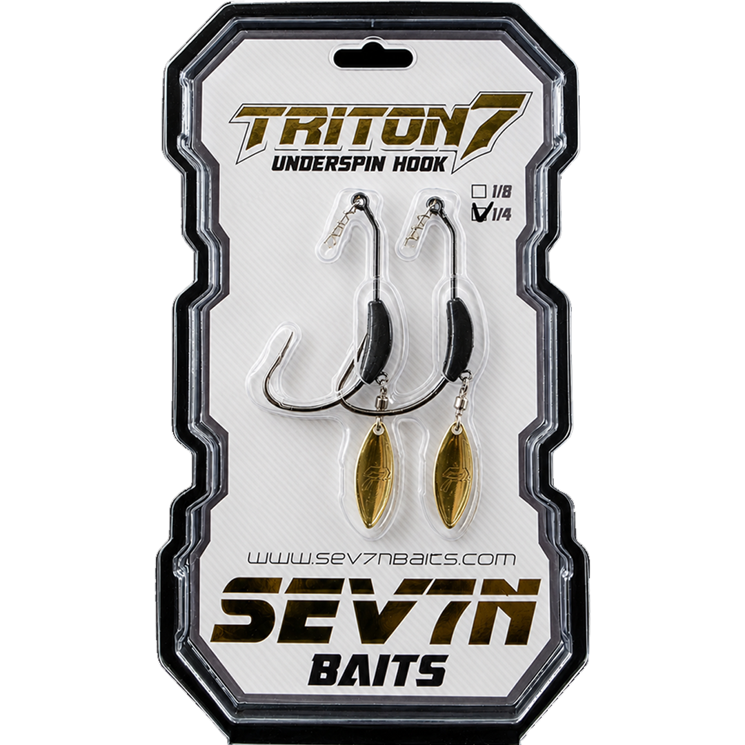 Triton7 Gold Underspin Hooks